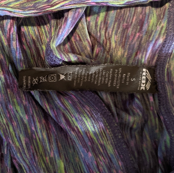RBX purple and green heathered leggings - Picture 2 of 3